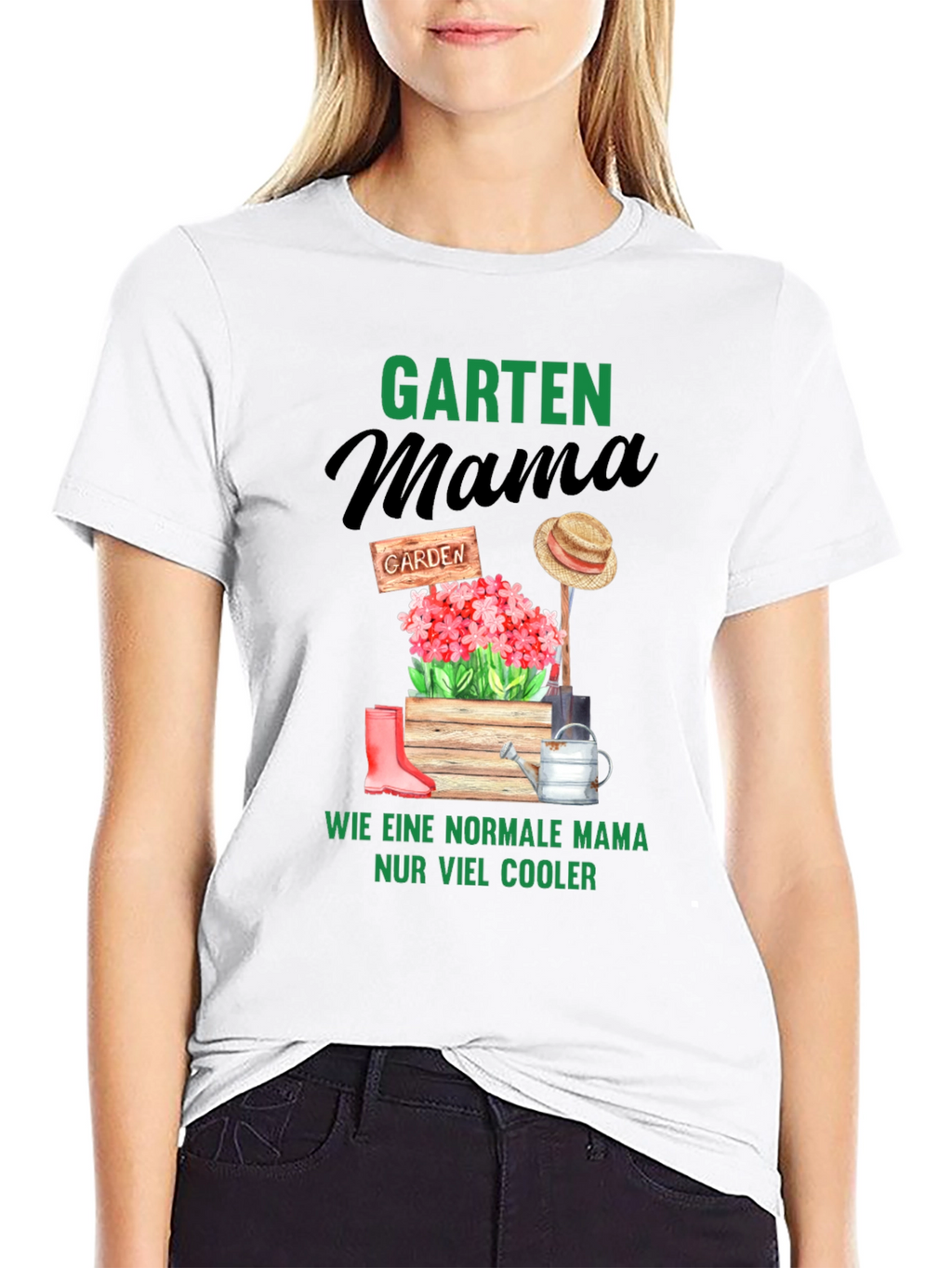 Camiseta Garten Mama para Mamás Jardineras