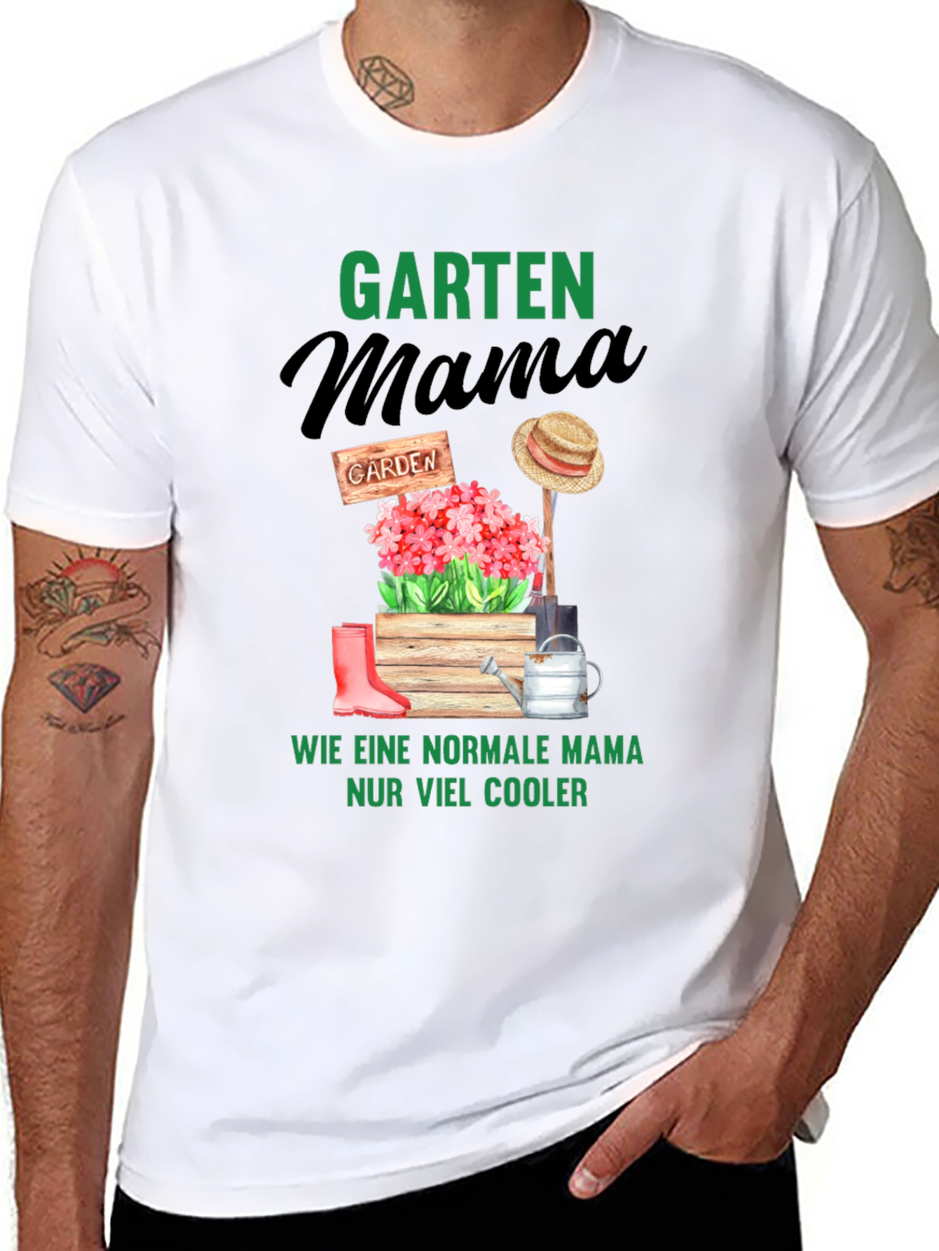 Camiseta Garten Mama para Mamás Jardineras