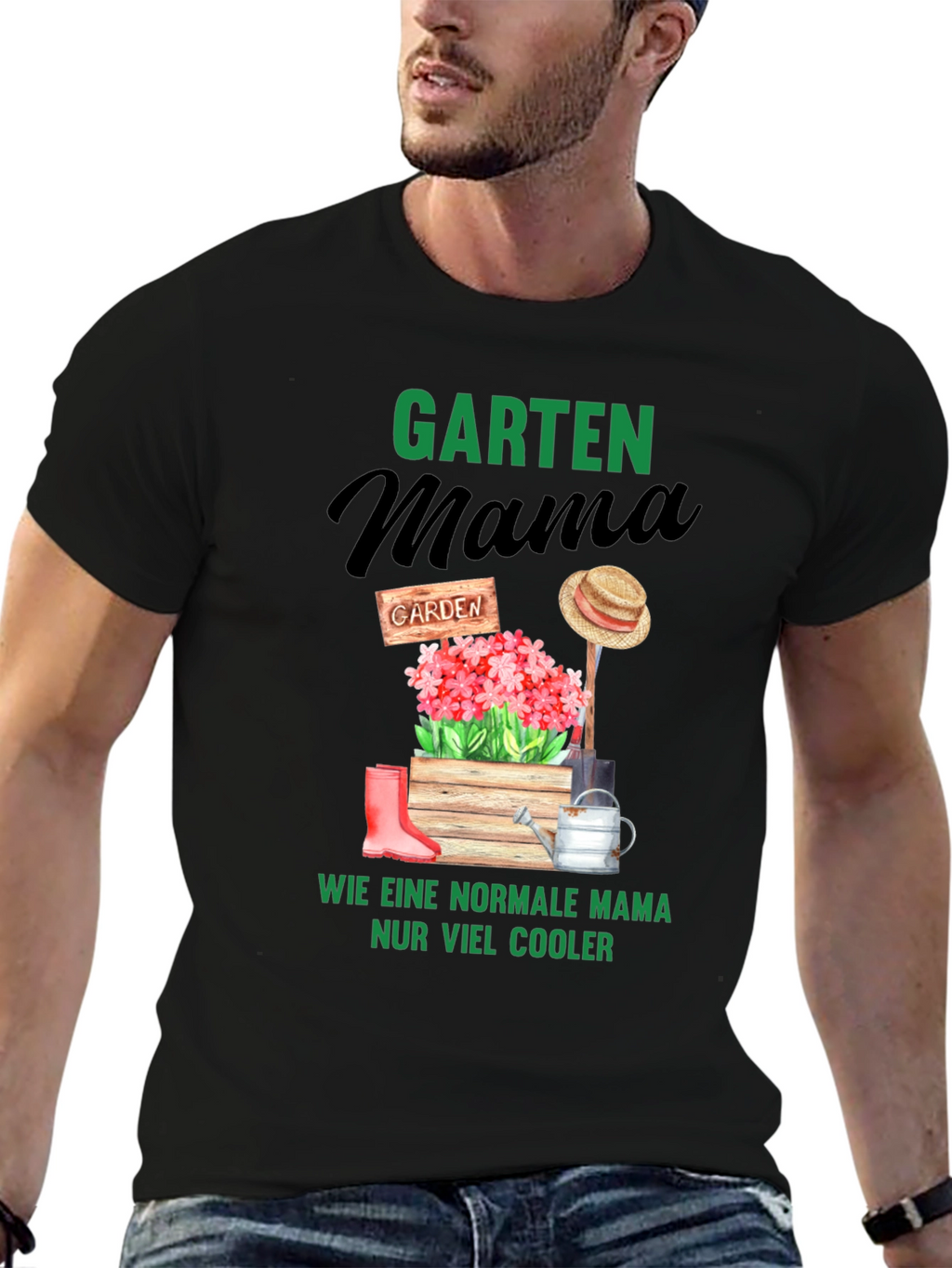 Camiseta Garten Mama para Mamás Jardineras
