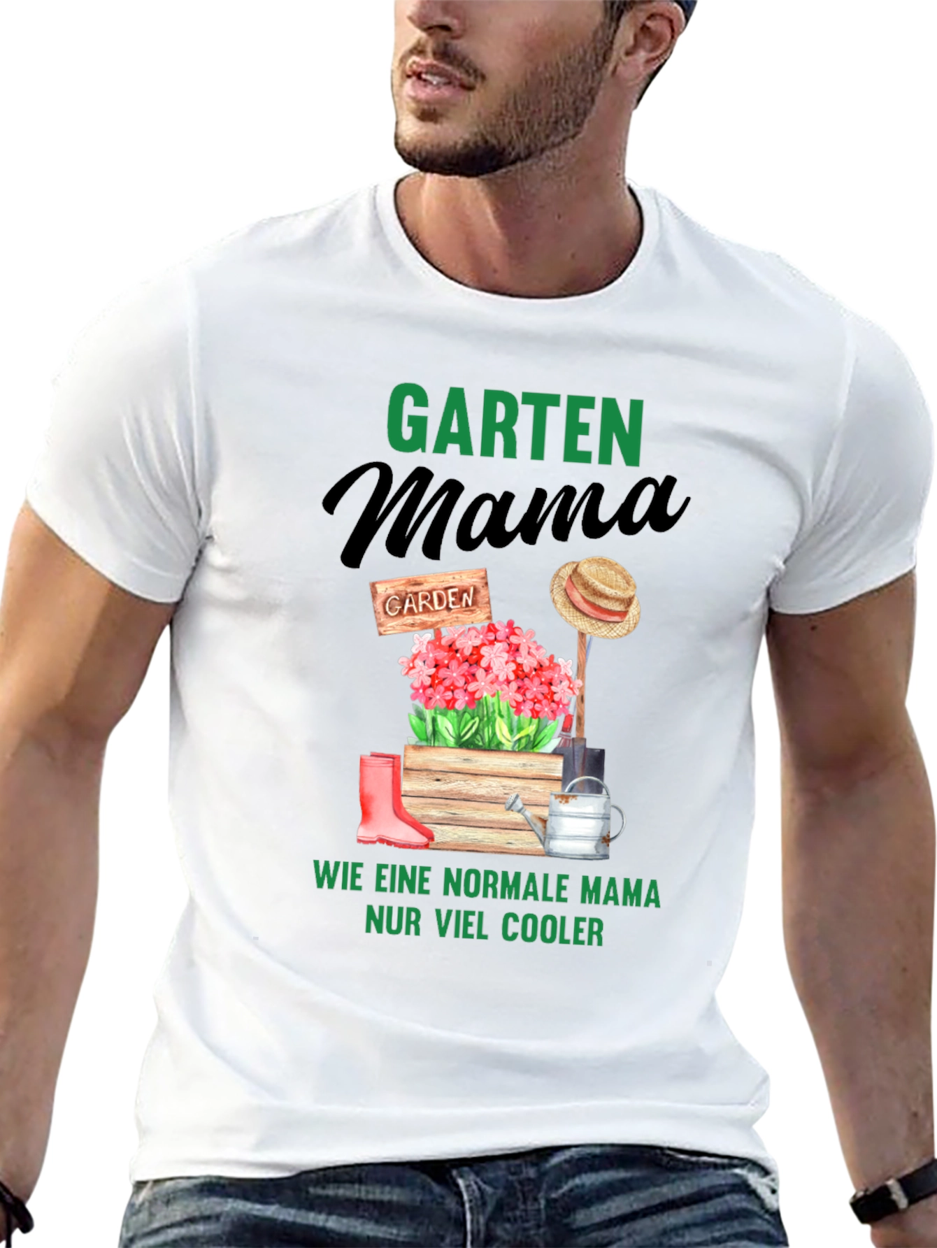 Camiseta Garten Mama para Mamás Jardineras
