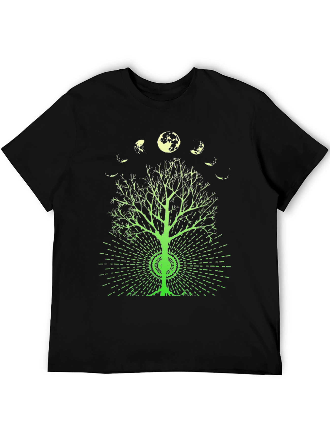Camiseta Negra Árbol Lunar
