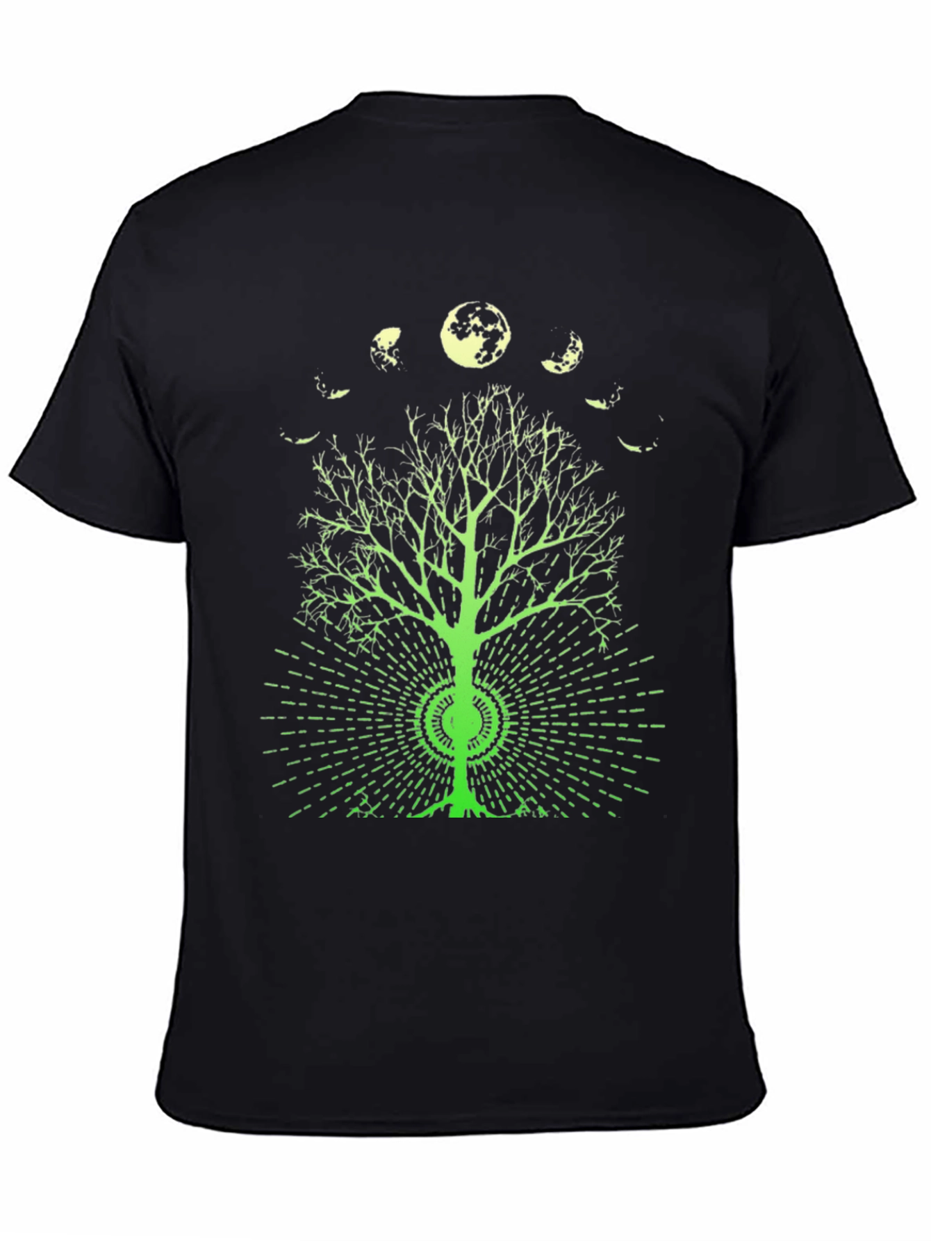 Camiseta Negra Árbol Lunar