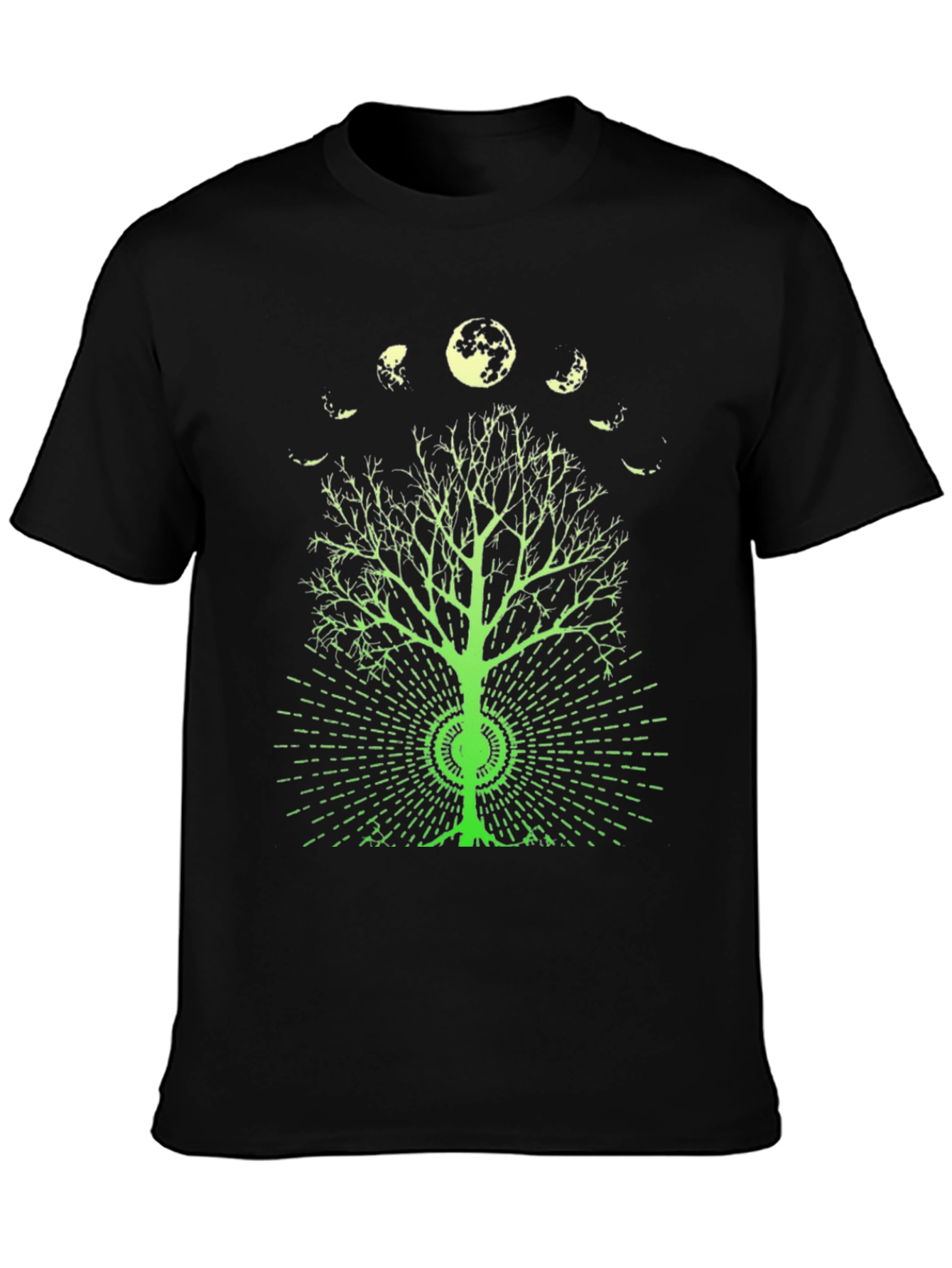 Camiseta Negra Árbol Lunar
