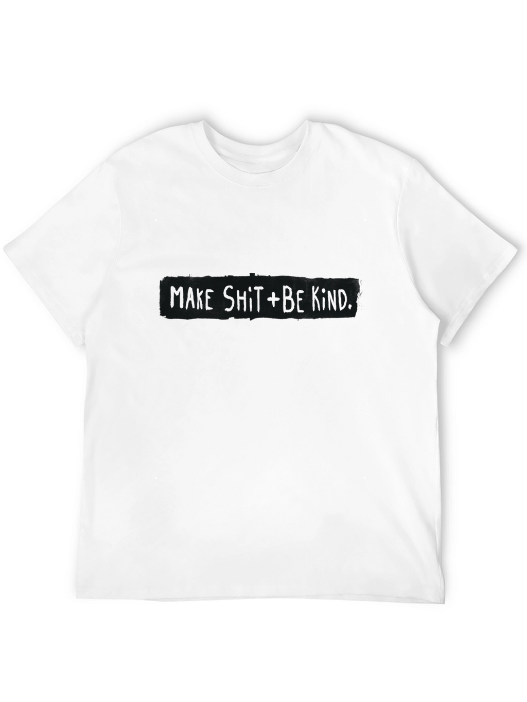 Camiseta Negra Casual con Diseño Abstracto