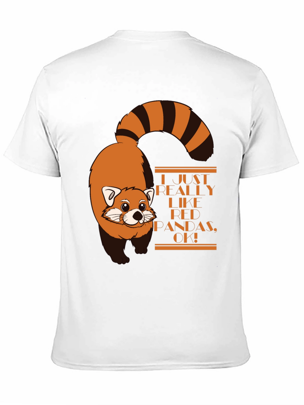 Camiseta Negra con Diseño de Panda Rojo