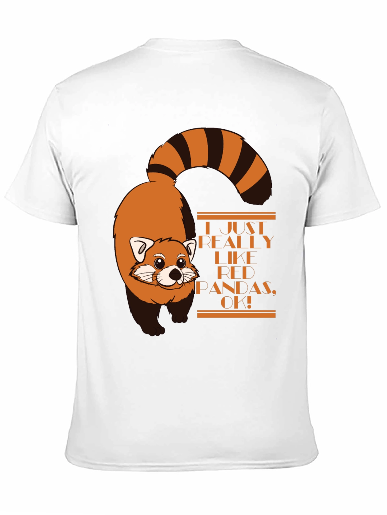 Camiseta Negra con Diseño de Panda Rojo