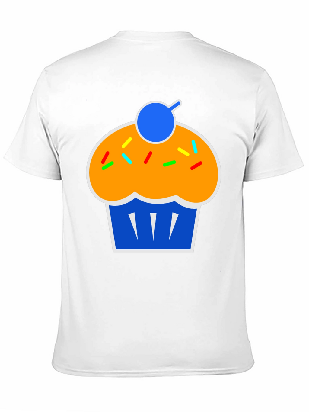 Camiseta Negra con Diseño de Cupcake
