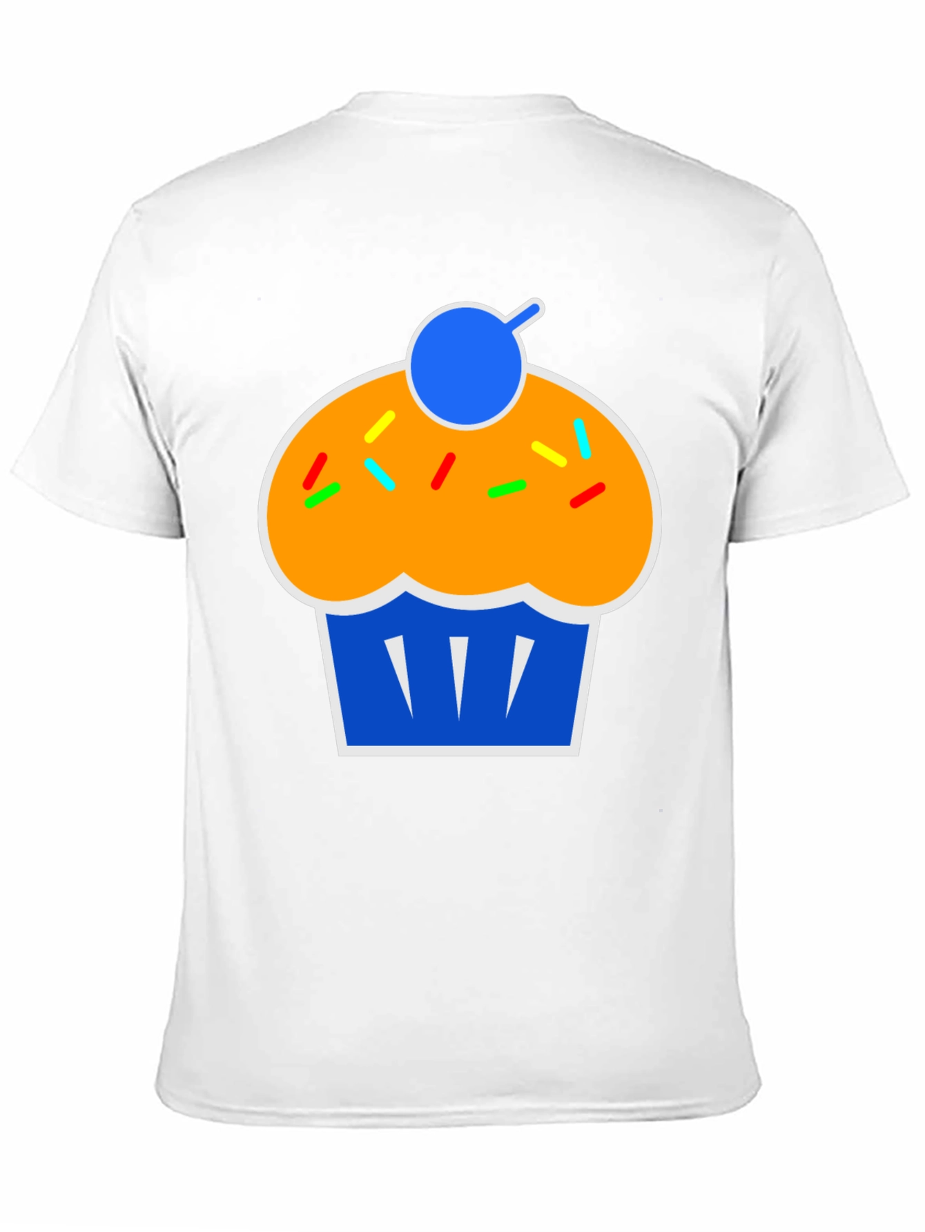 Camiseta Negra con Diseño de Cupcake