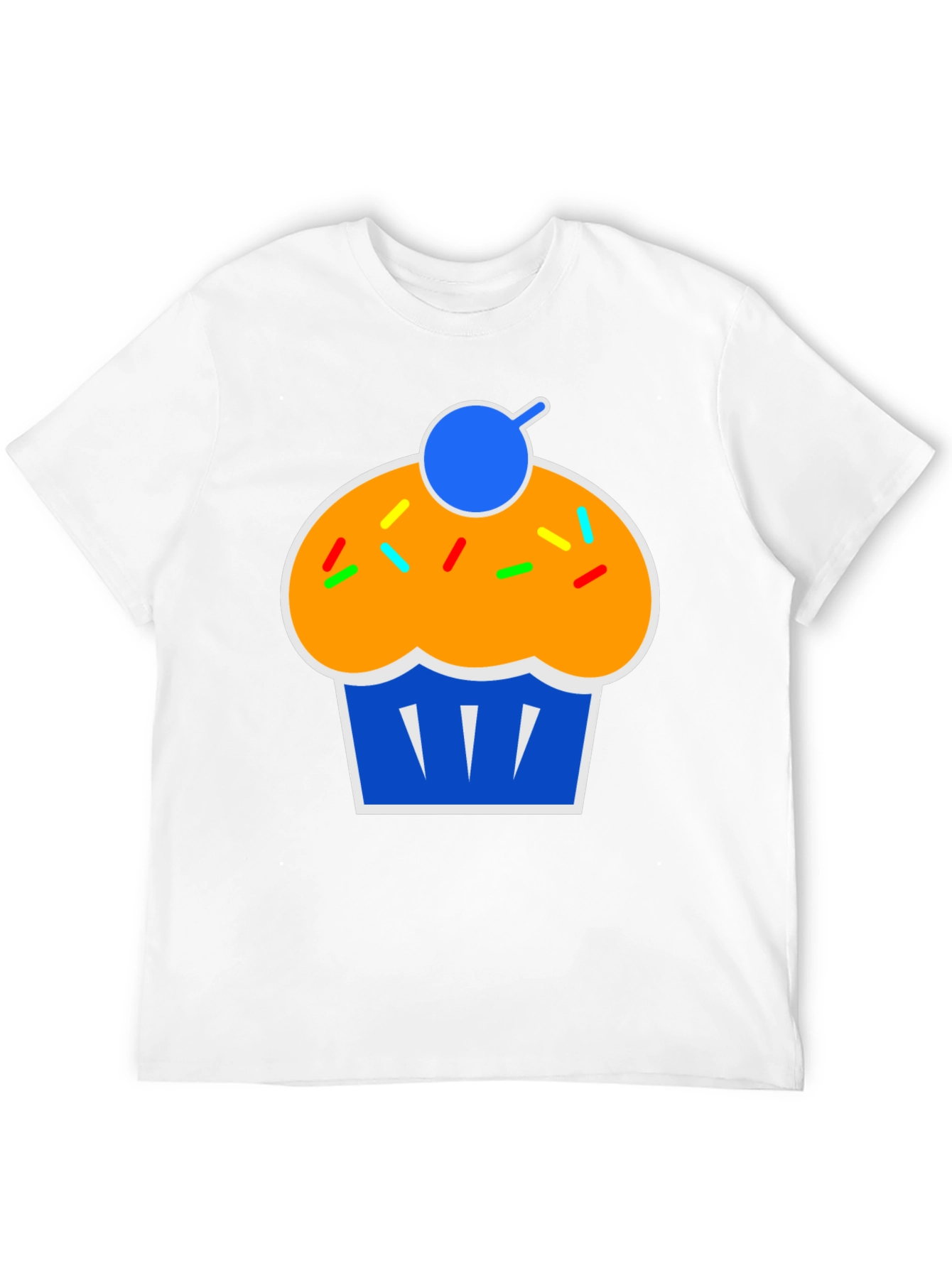 Camiseta Negra con Diseño de Cupcake