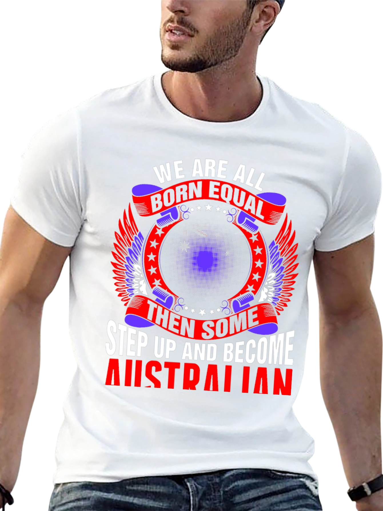 Camiseta Negra con Diseño Australiano