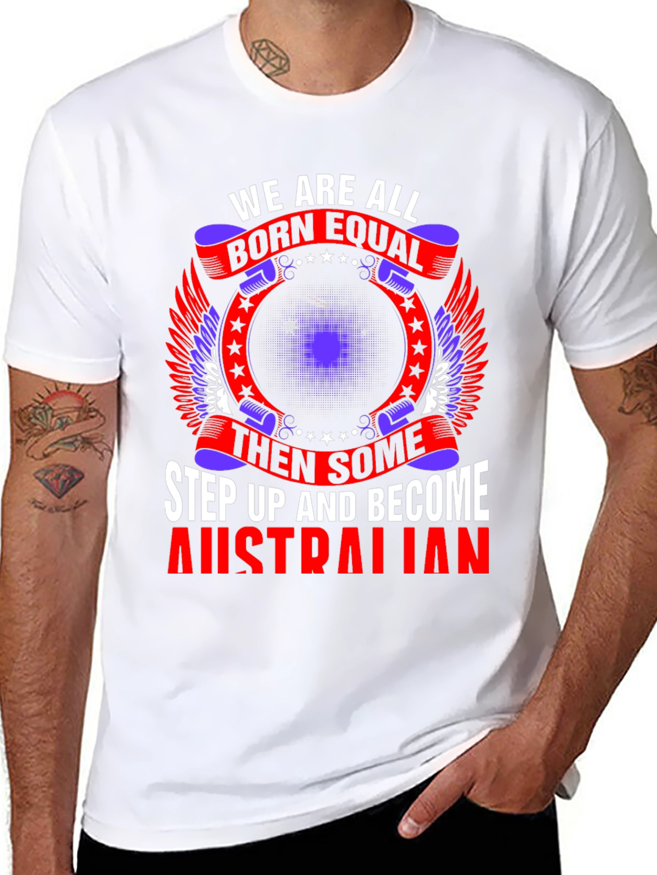 Camiseta Negra con Diseño Australiano