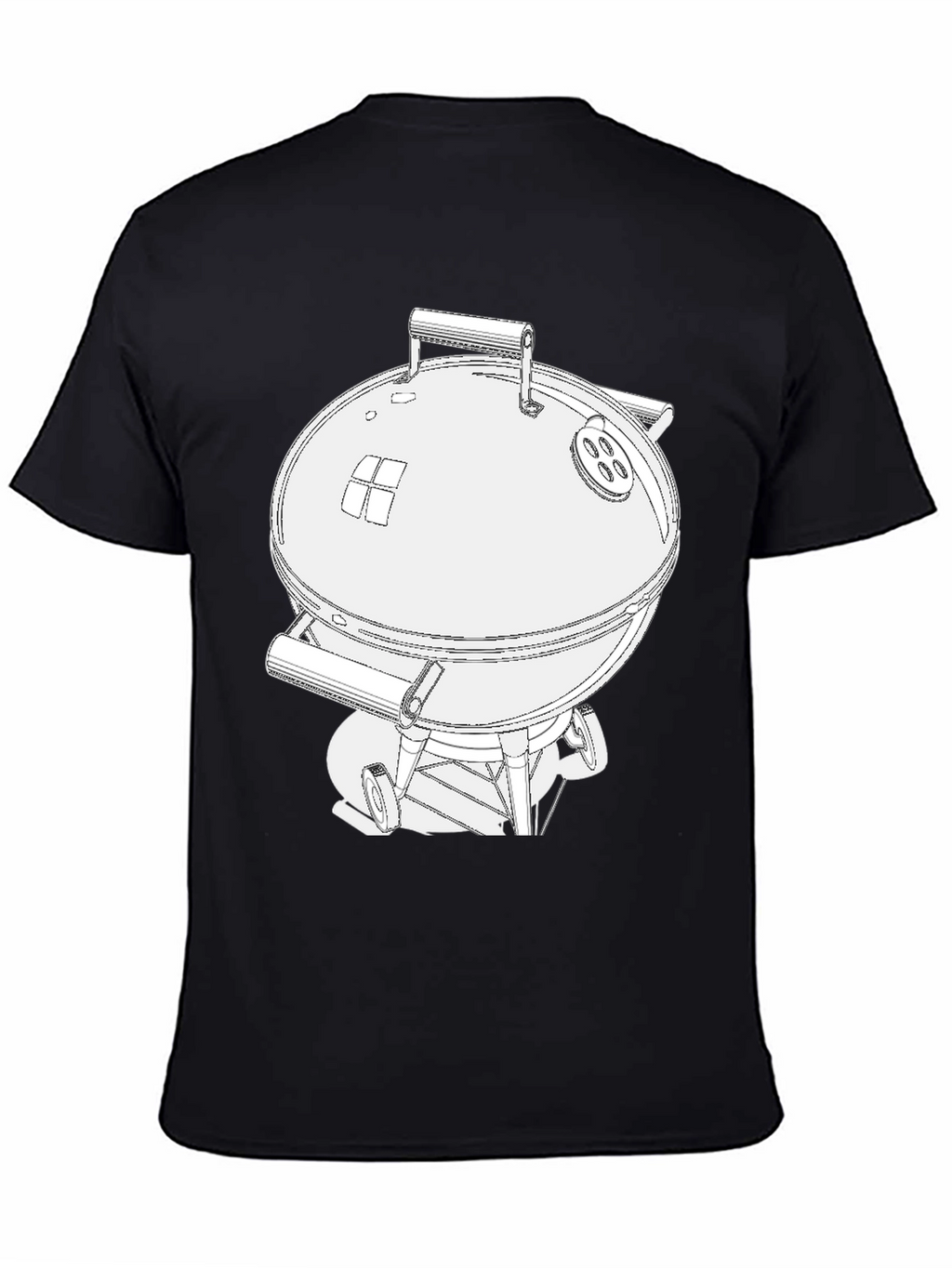 Camiseta Hombre con Diseño de Parrilla BBQ