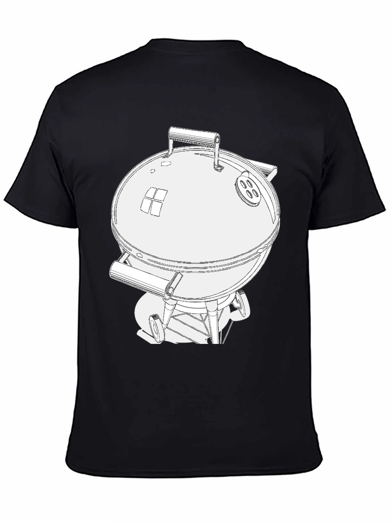 Camiseta Hombre con Diseño de Parrilla BBQ