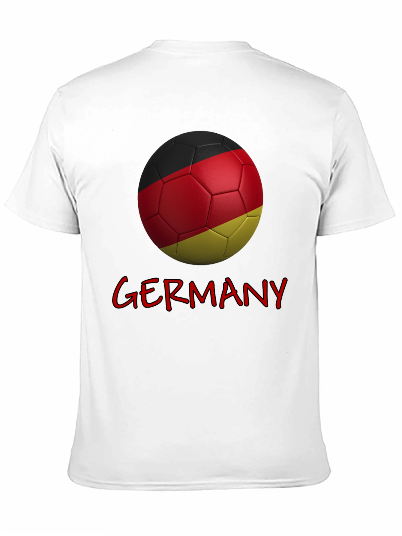 Camiseta Alemania Fútbol - Diseño Balón y Texto