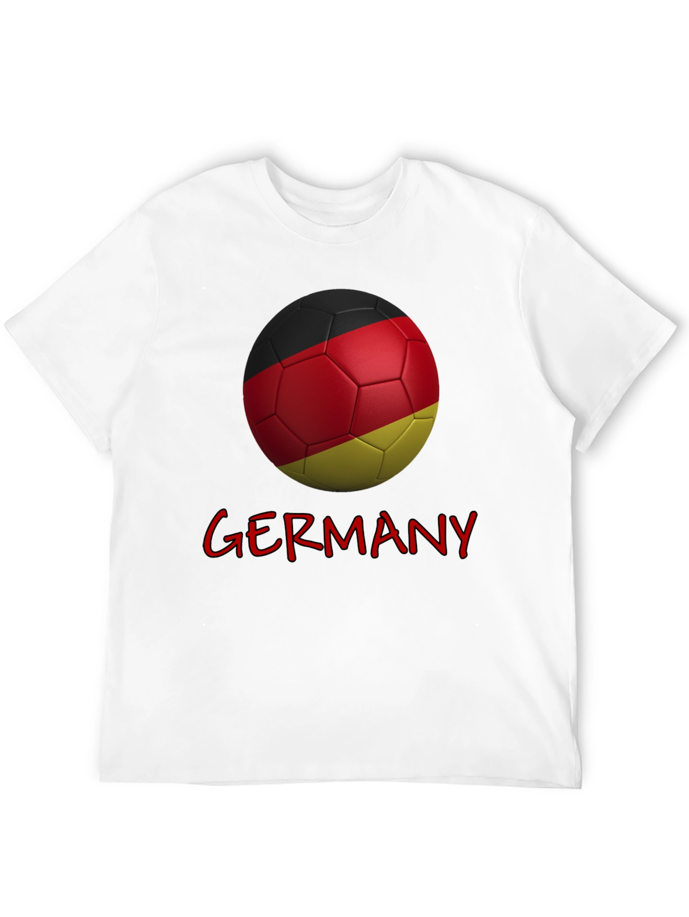 Camiseta Alemania Fútbol - Diseño Balón y Texto