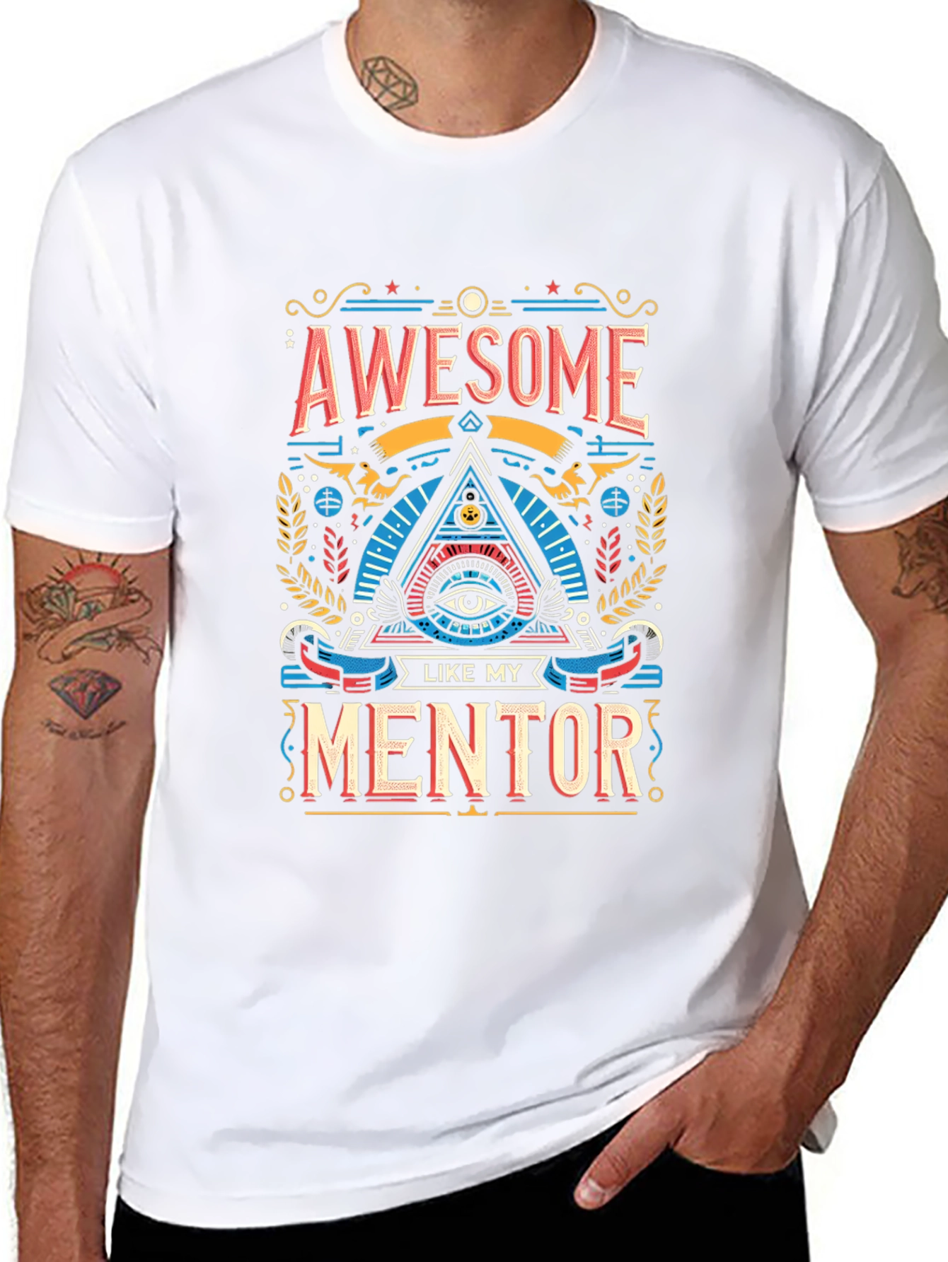 Camiseta Negra Awesome Like My Mentor