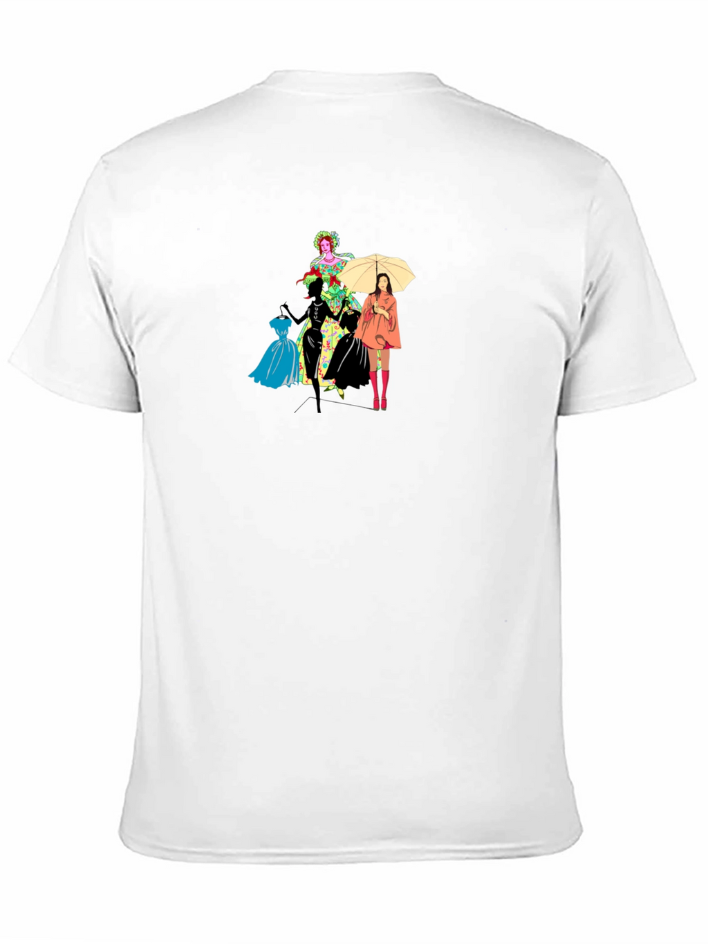 Camiseta Negra con Diseño de Moda Femenina