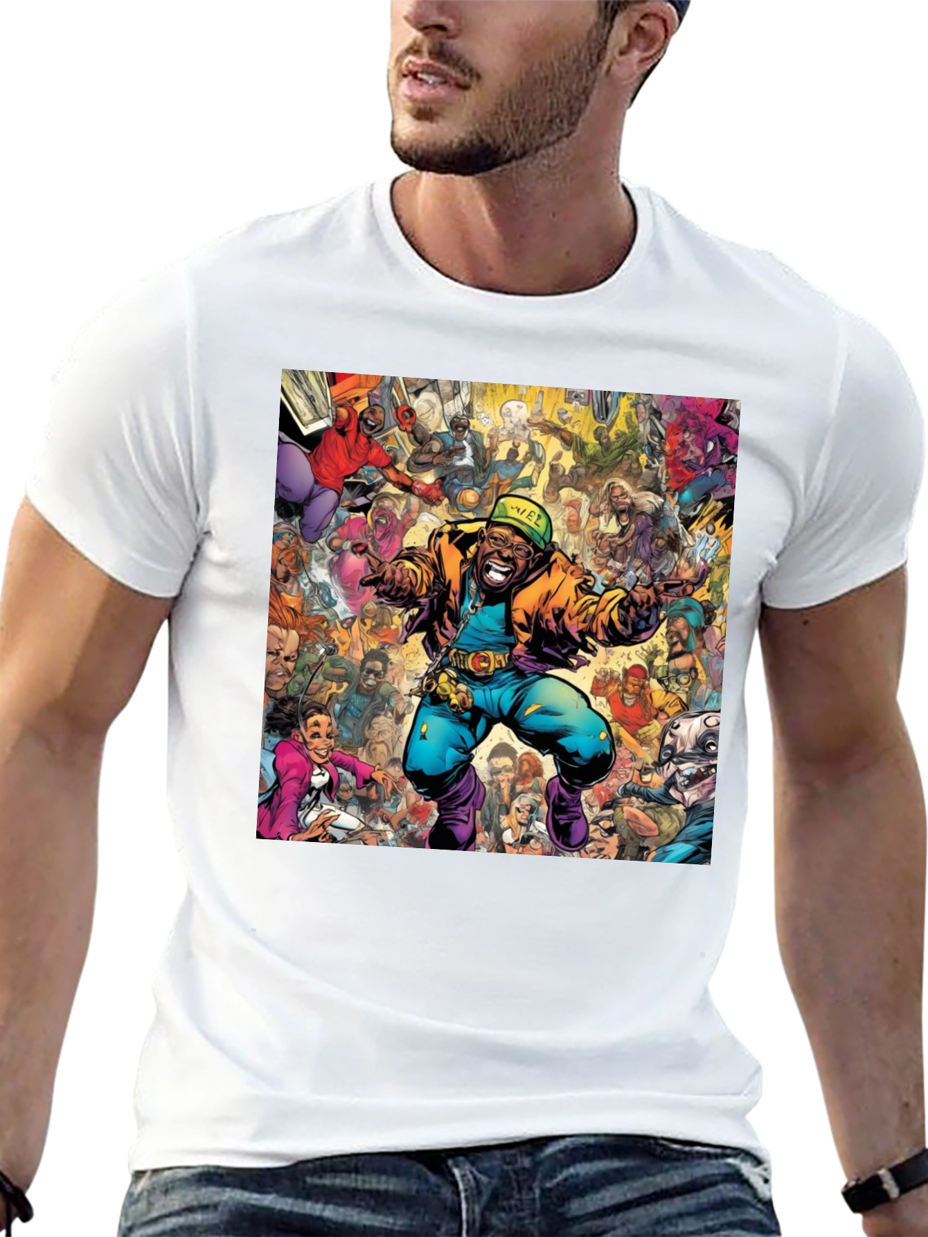 Camiseta Hombre Diseño Gráfico Comic