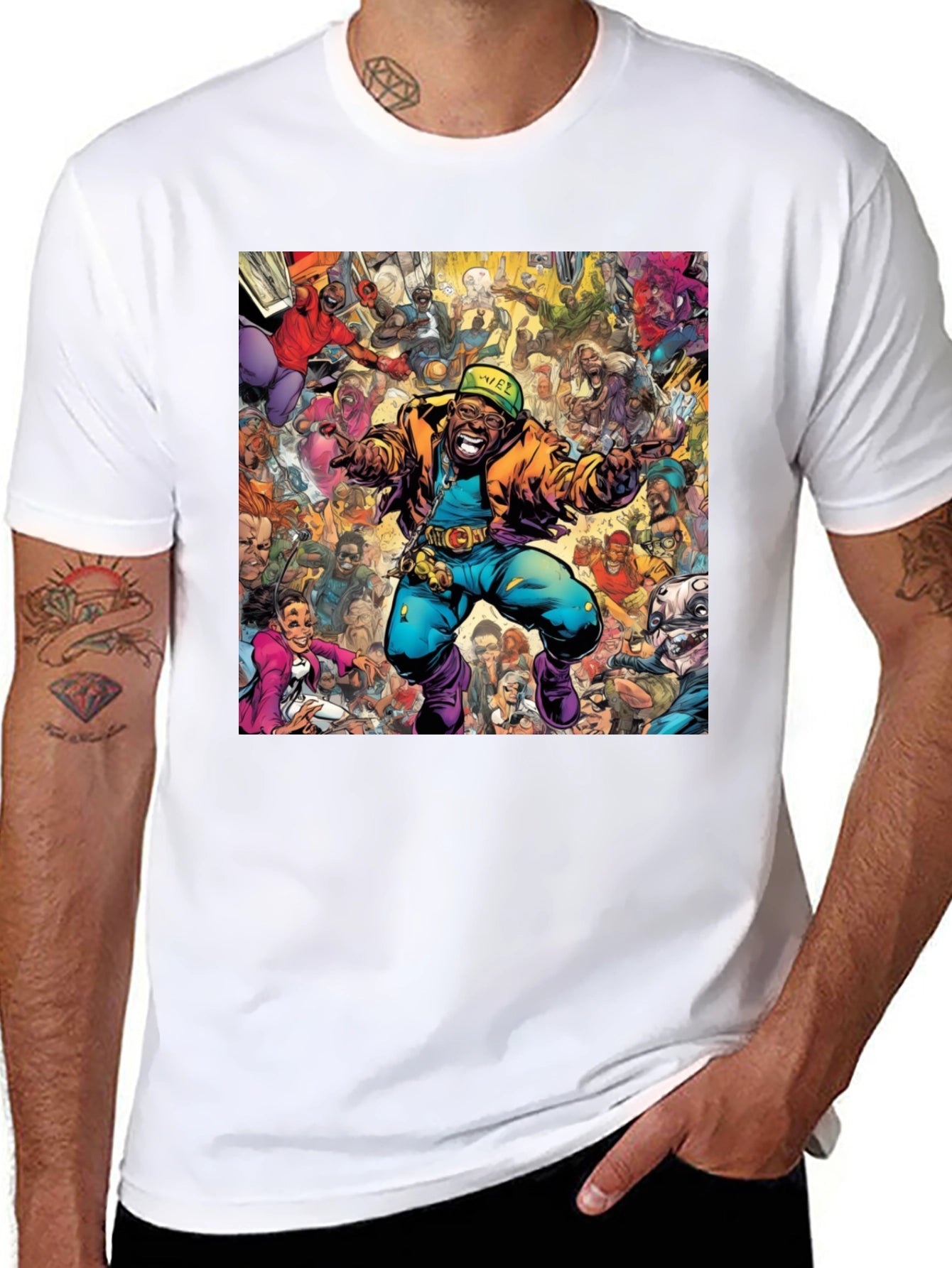 Camiseta Hombre Diseño Gráfico Comic