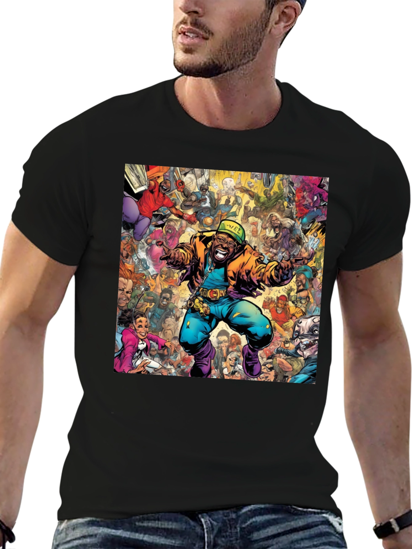 Camiseta Hombre Diseño Gráfico Comic