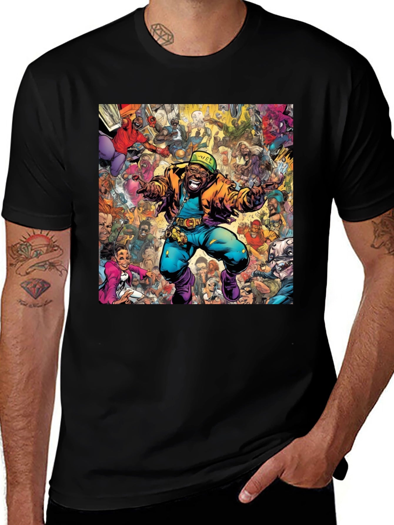 Camiseta Hombre Diseño Gráfico Comic