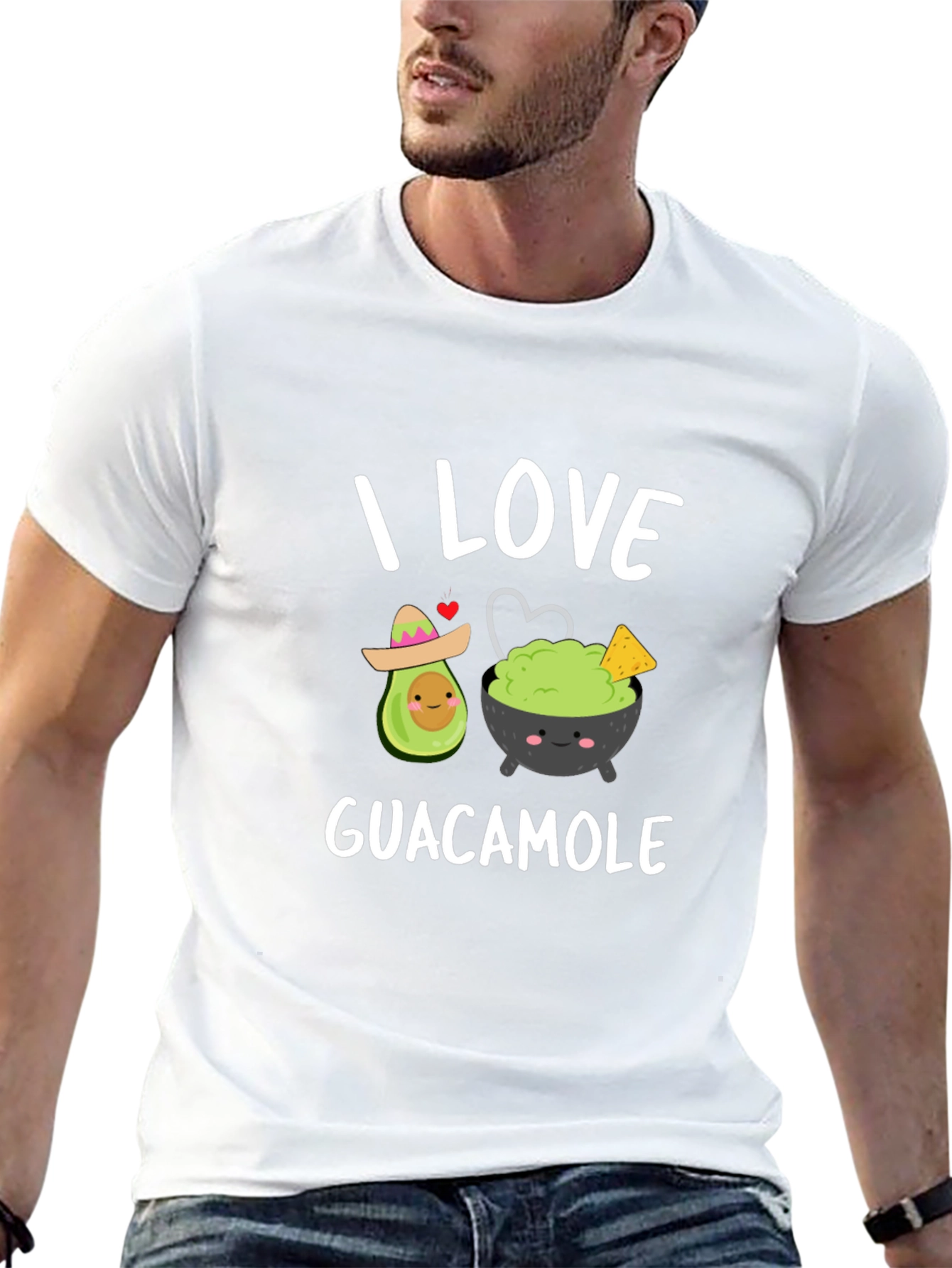 Camiseta Amo el Guacamole para Amantes del Aguacate