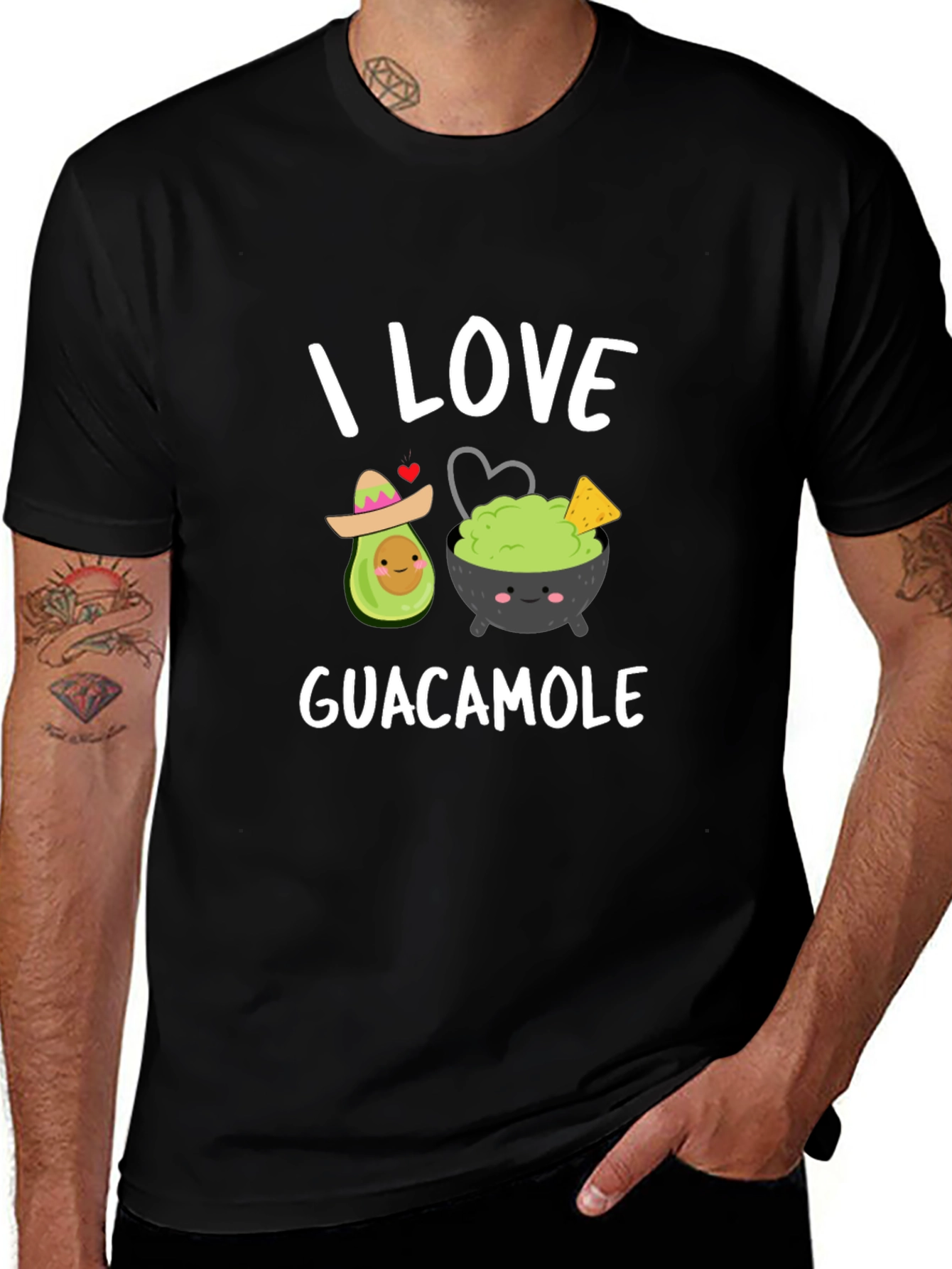 Camiseta Amo el Guacamole para Amantes del Aguacate