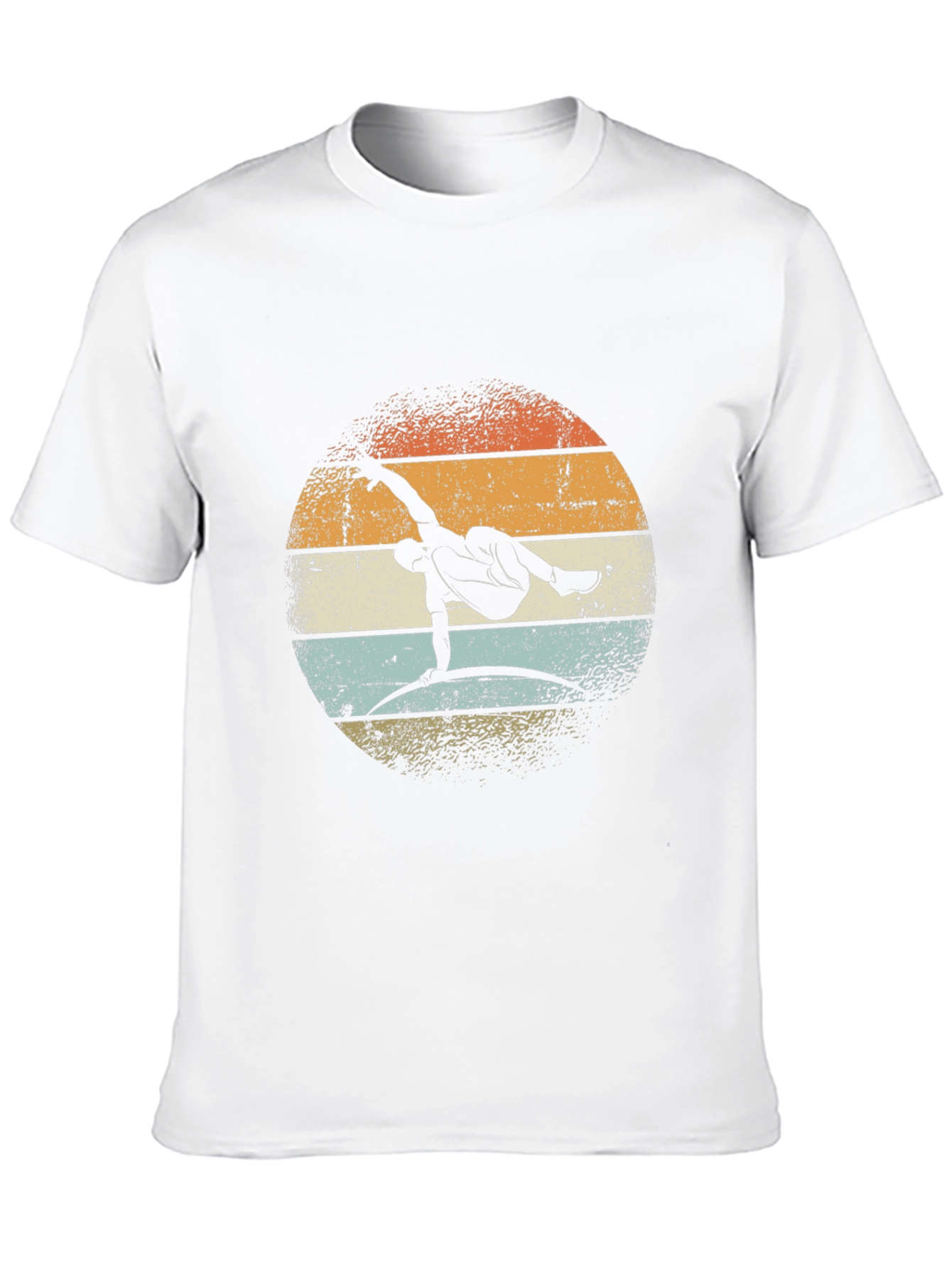 Camiseta Hombre Breakdance Estilo Retro