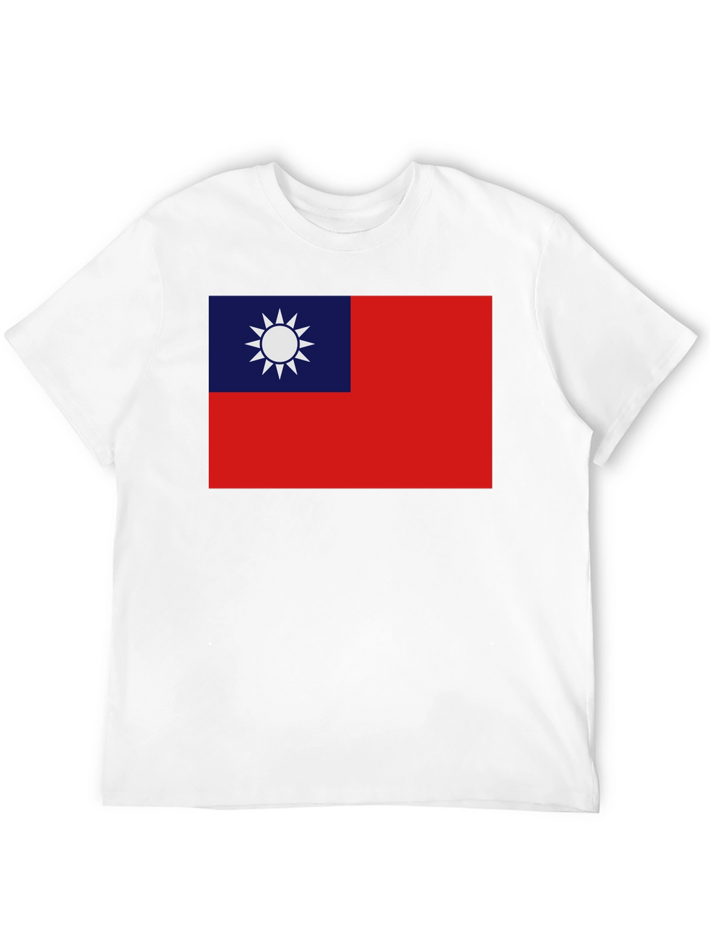 Camiseta Negra con Bandera Taiwanesa