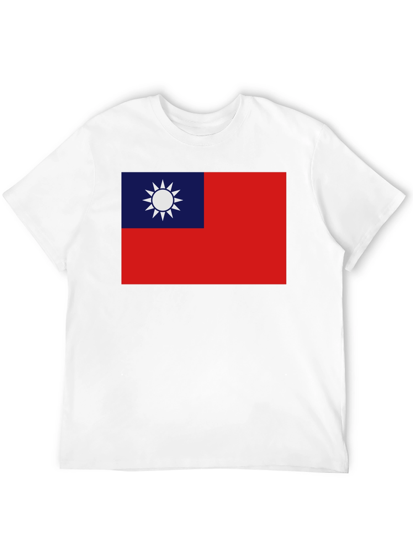Camiseta Negra con Bandera Taiwanesa