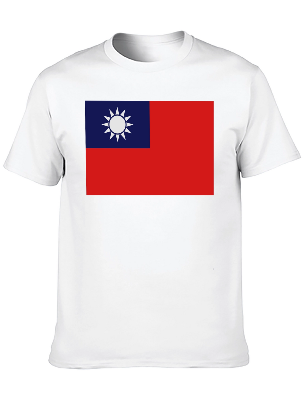 Camiseta Negra con Bandera Taiwanesa
