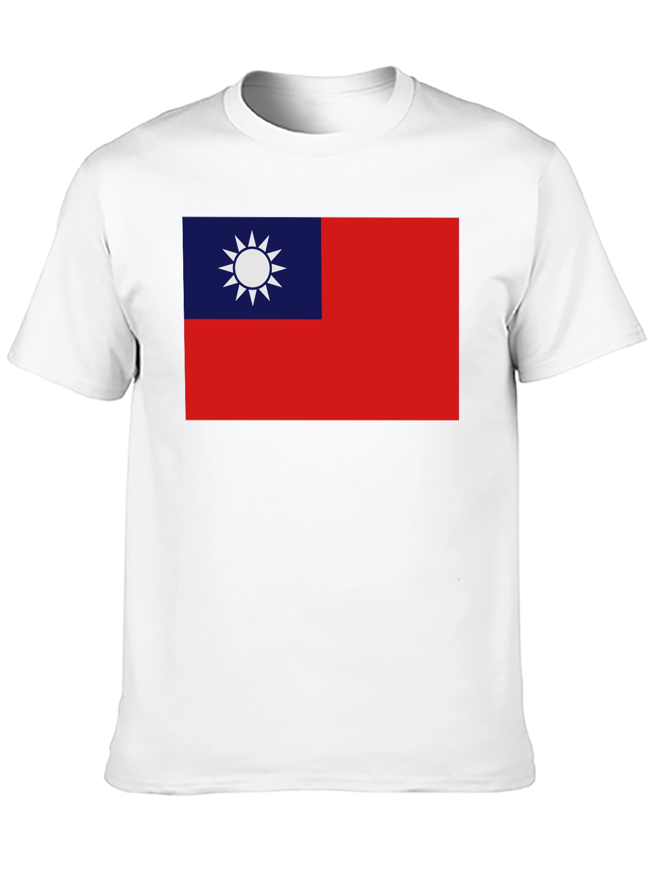 Camiseta Negra con Bandera Taiwanesa